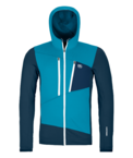 87214-52001-FLEECE_GRID_HOODY_M_mountain_blue-B-01