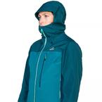 ME-006914_Makalu_Womens_Jacket_ME-01591_Spruce_Deep_Teal_Hood_Up_Angle-0373 - Medium