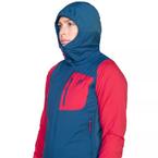 ME-006991_Switch_Pro_Hooded_Womens_Jacket_ME-01720_Majolica_Blue_Capsicum_Red_Hood_Up_Angle-0446 - M